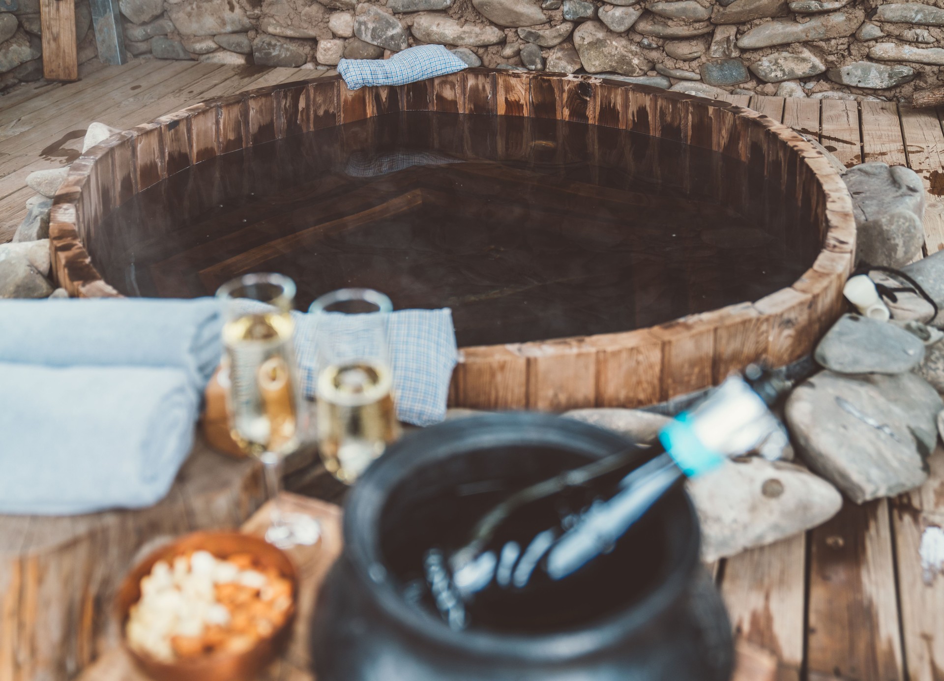 Glamping at grassland